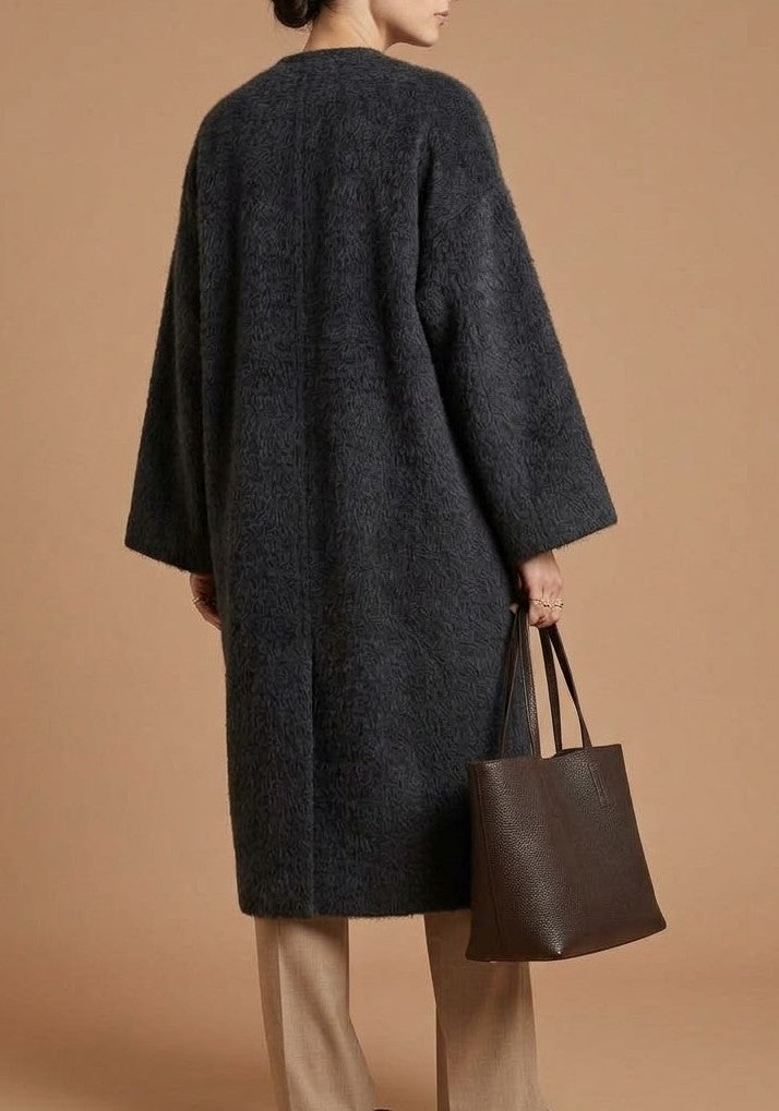 Manteau long Élégance  Coupe ample et texture raffinée