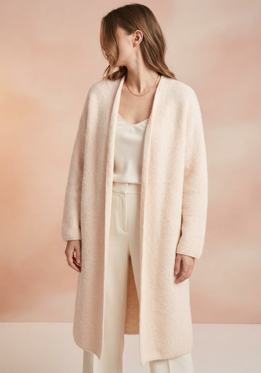 Manteau long Élégance  Coupe ample et texture raffinée