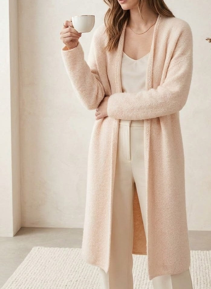 Manteau long Élégance  Coupe ample et texture raffinée