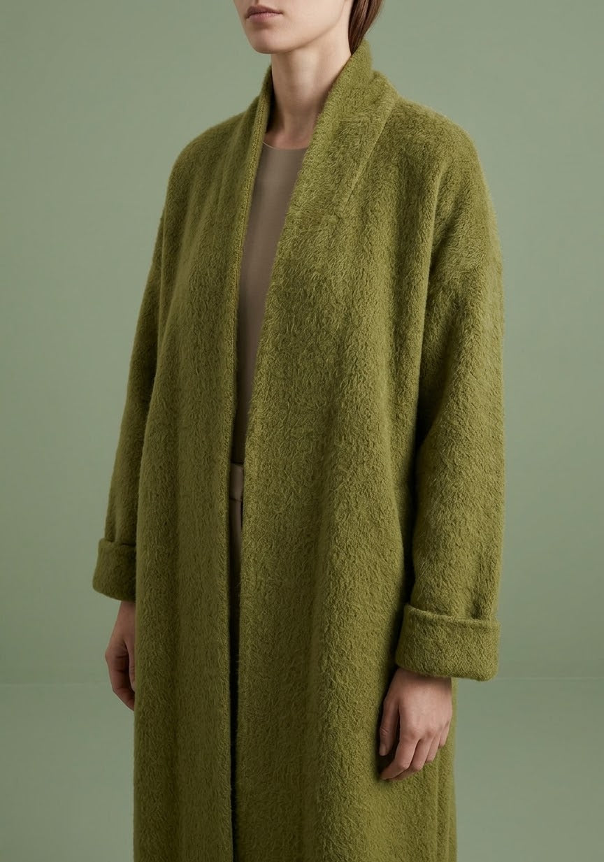 Manteau long Élégance  Coupe ample et texture raffinée