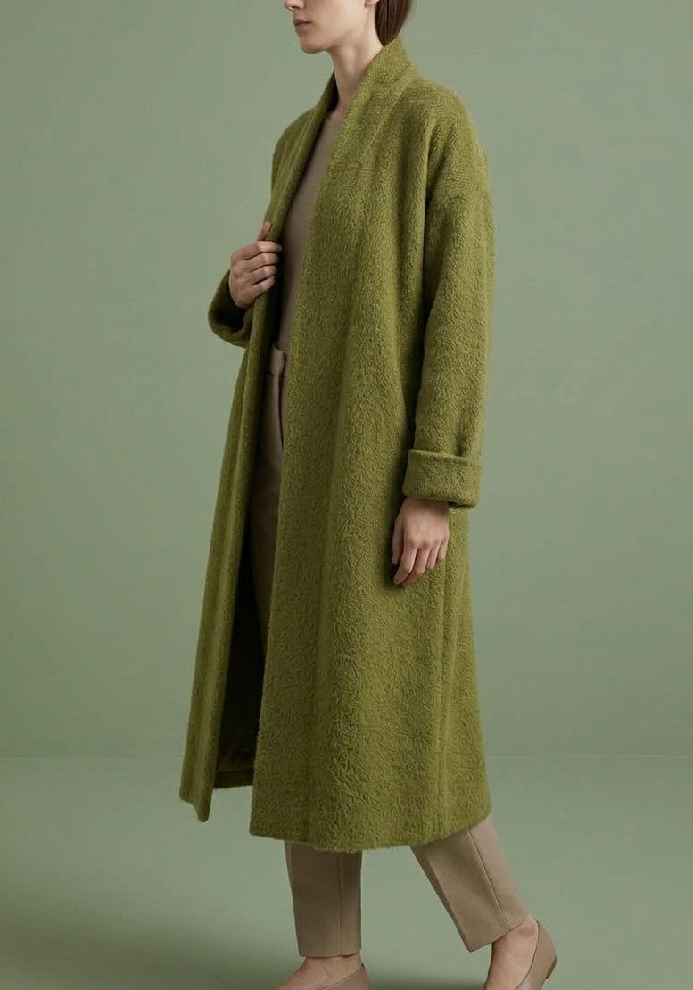 Manteau long Élégance  Coupe ample et texture raffinée