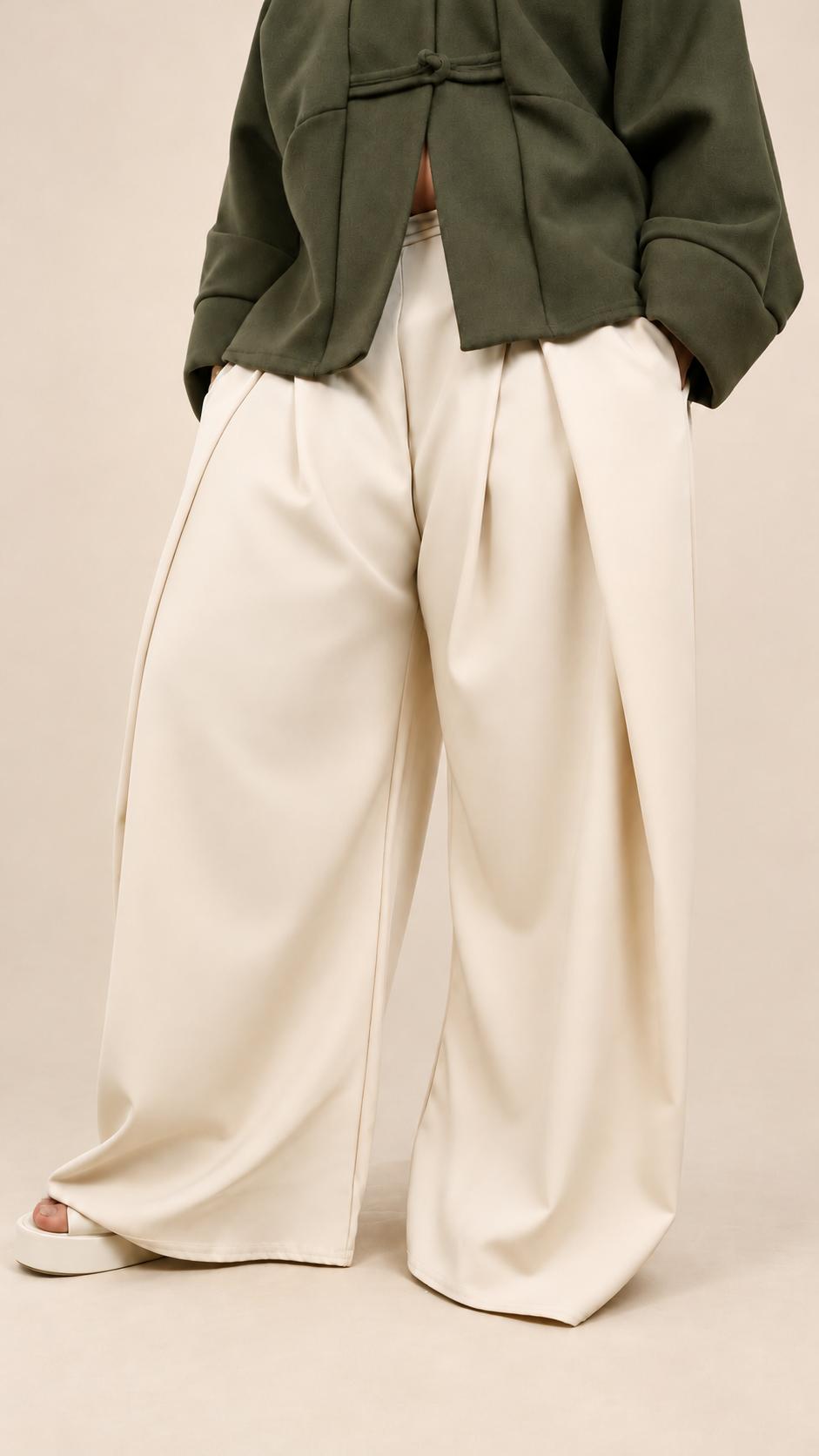 Pantalon Large Fluide Premium