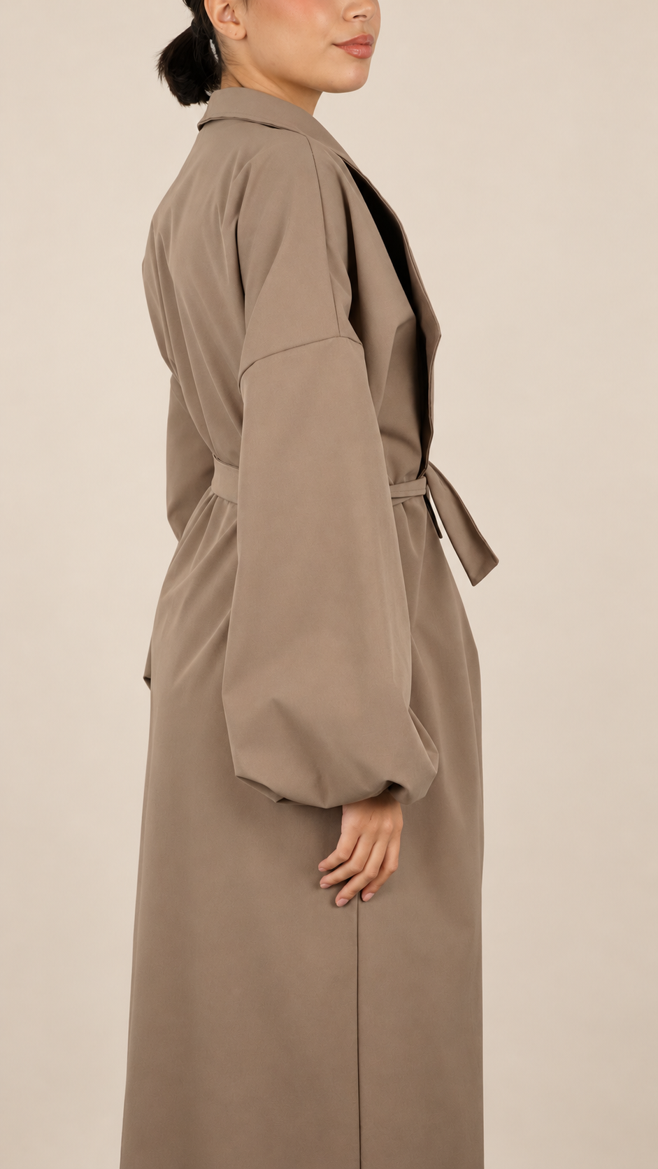 Trench Long Minimaliste Ceinturé | Chic Intemporel