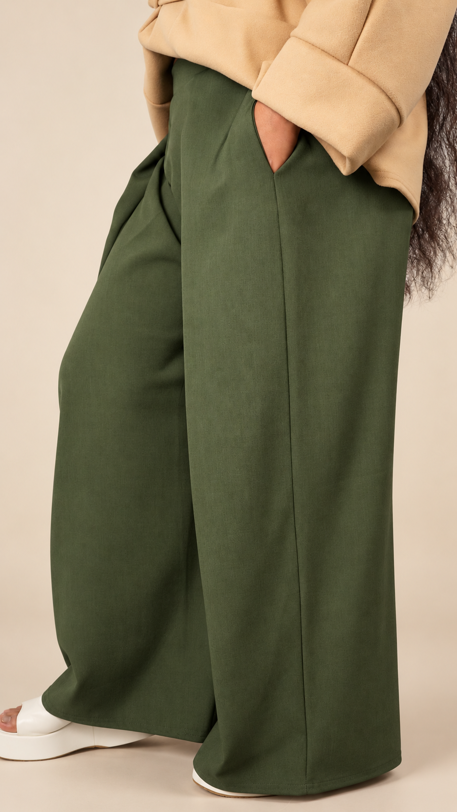 Pantalon Large Fluide Premium