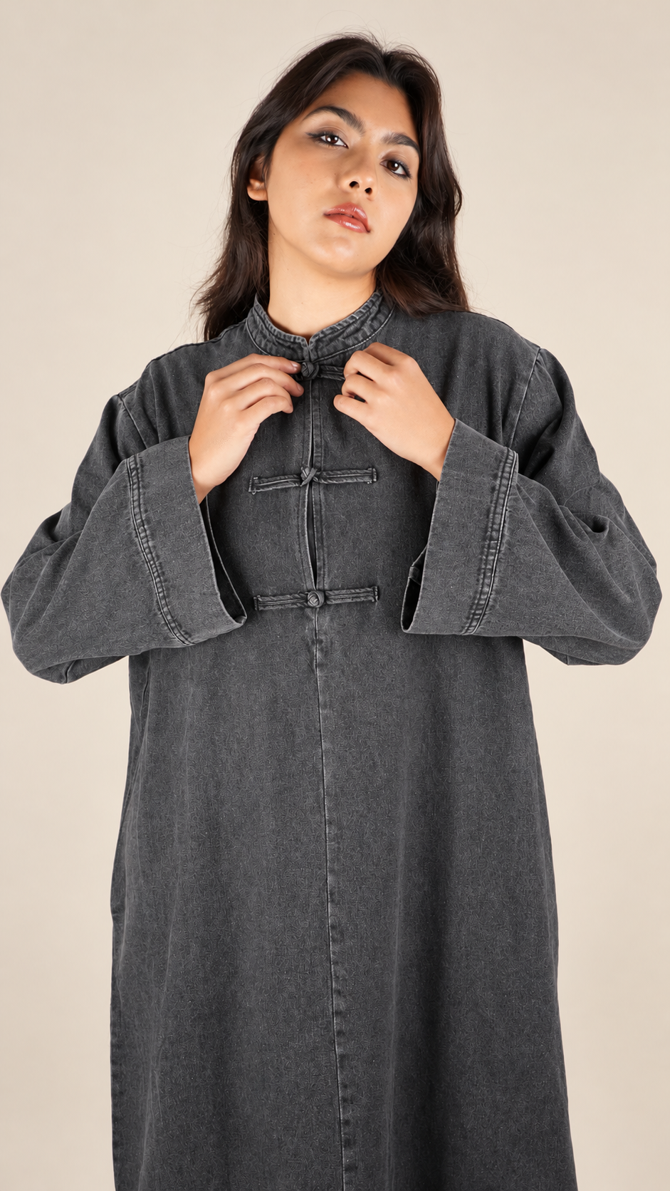 Robe Longue en Jean Premium Taille Unique