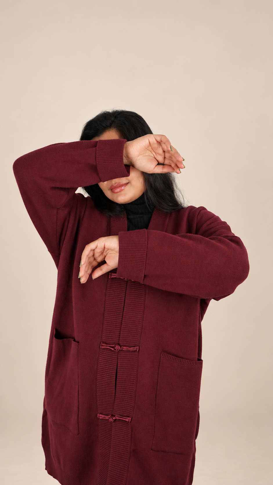 Ensemble Maille Premium 2 Pièces avec Gilet Long et Pantalon Large