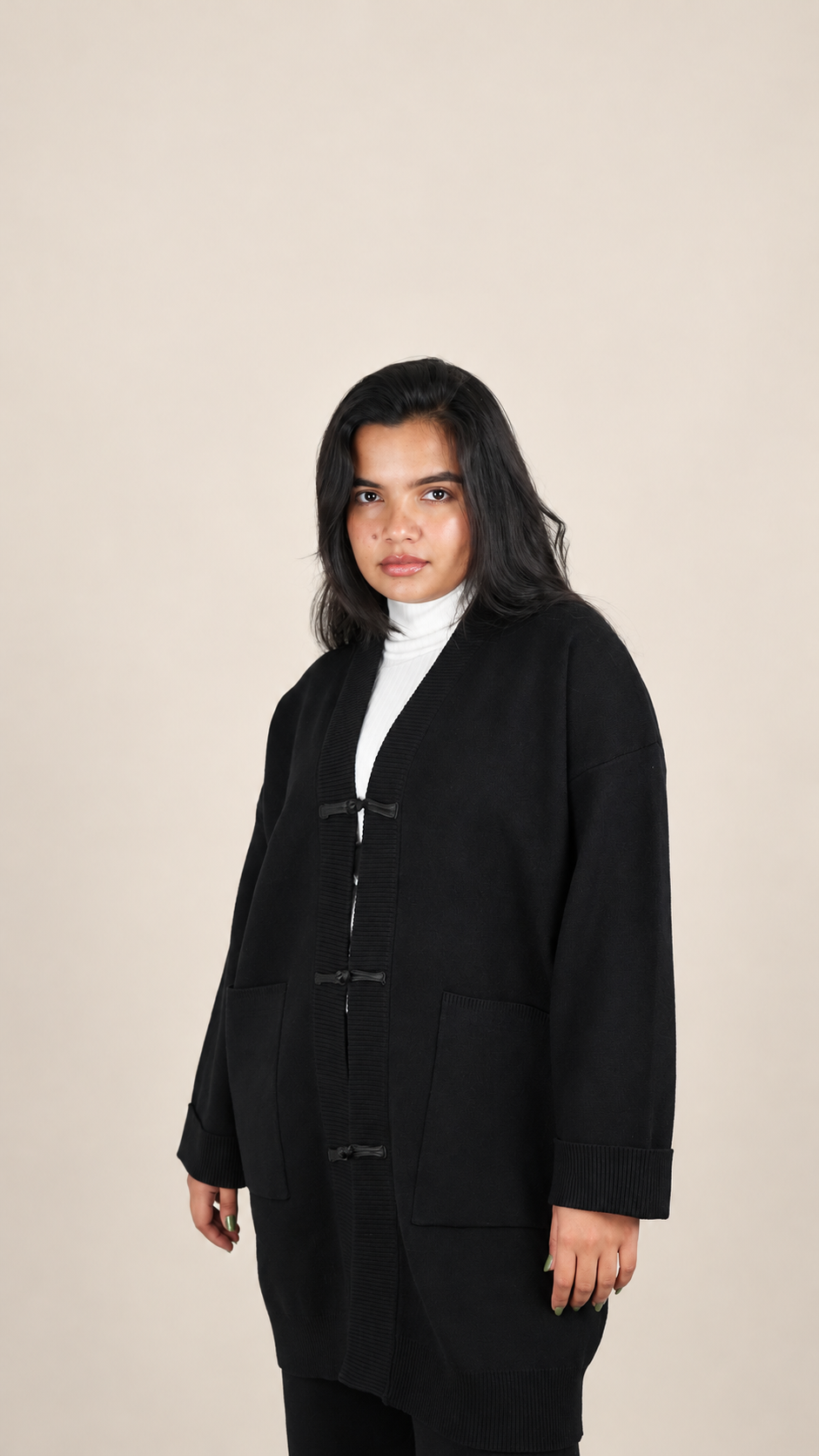 Ensemble Maille Premium 2 Pièces avec Gilet Long et Pantalon Large