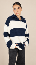 Pull Oversize Rayé Douceur Chic