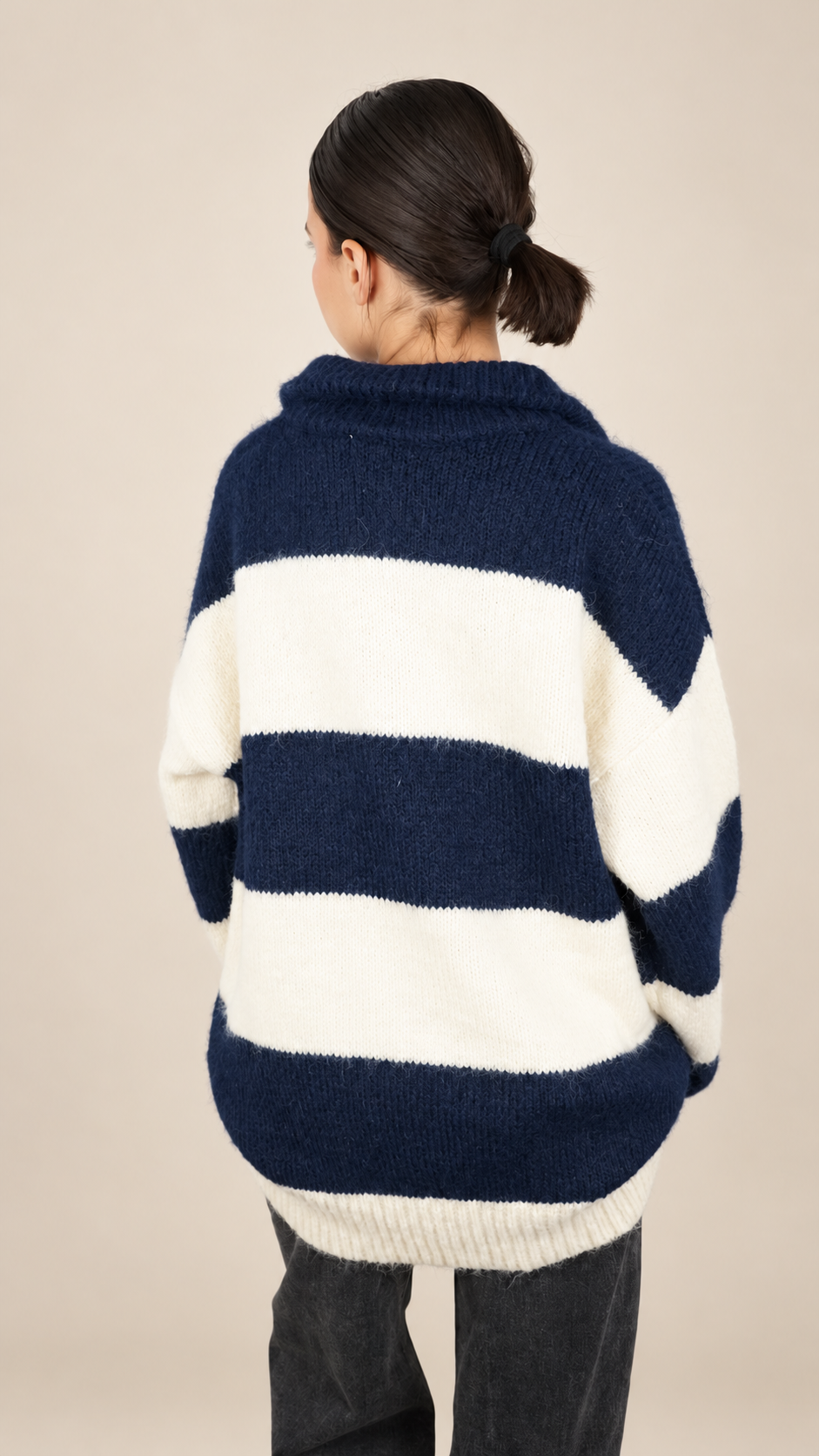 Pull Oversize Rayé Douceur Chic