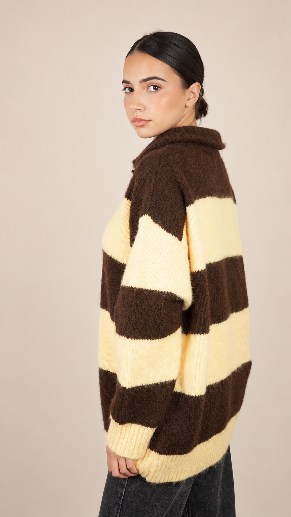 Pull Oversize Rayé Douceur Chic