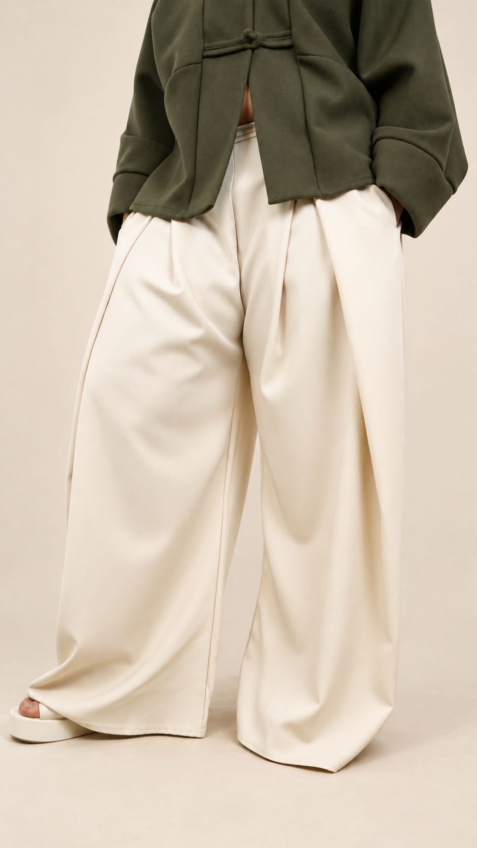 Pantalon Large Fluide Premium