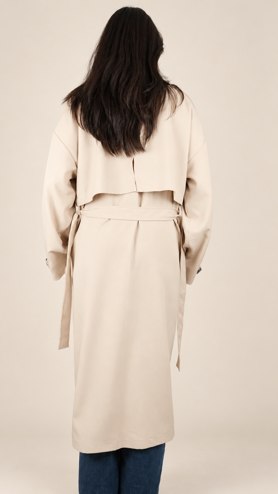 Trench Long Premium Oversize Ceinturé | Élégance & Confort